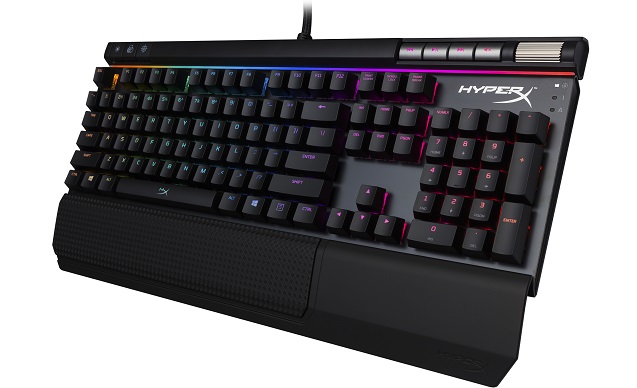 HyperX Alloy Elite RGB viewed from an angle