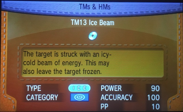 Pokemon Ice Beam