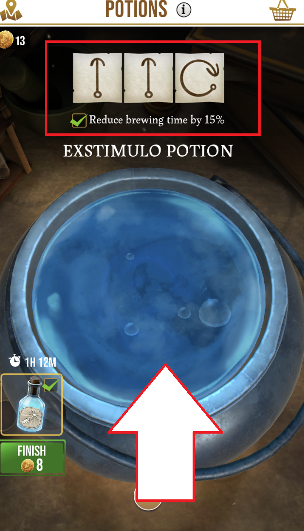 A potion master note in Harry Potter Wizards Unite