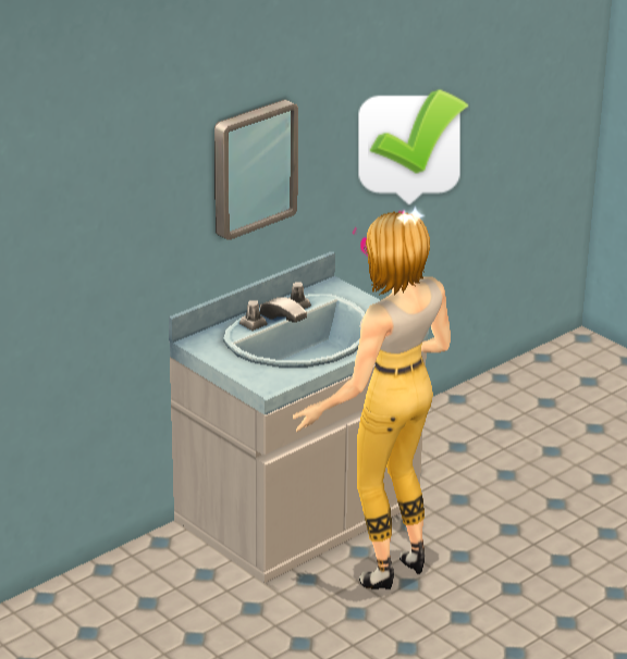Vanity Mirror in The Sims Mobile