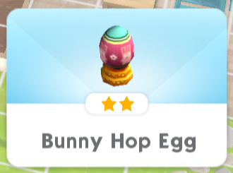 Bunny Hop egg as part of The Sims Mobile egg hunt
