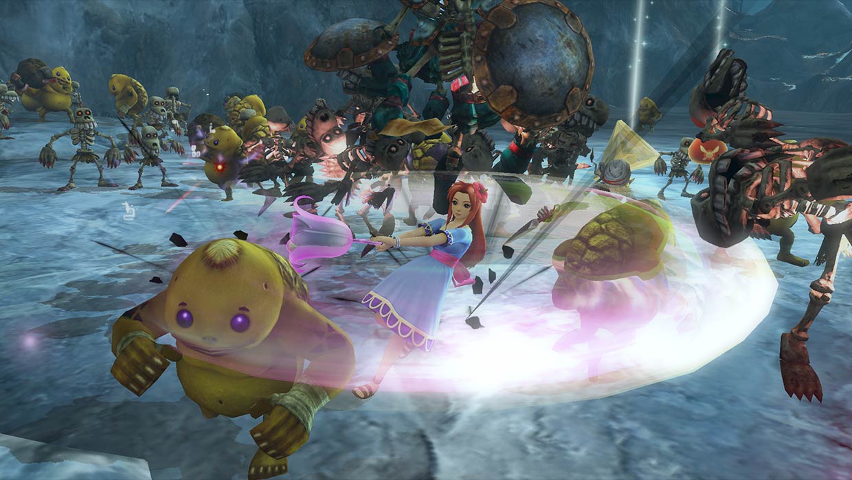 Hyrule Warriors Marin Fighting with a Bell