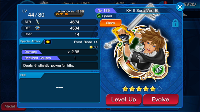 Kingdom Hearts Unchained X Medal Fusion