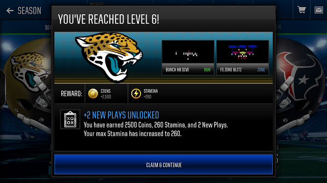 Reaching Level 8 With the Jaguars in Madden 18 Mobile