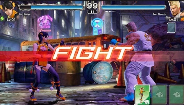Ling Xiaoyu Fights Paul Phoenix in Tekken Mobile