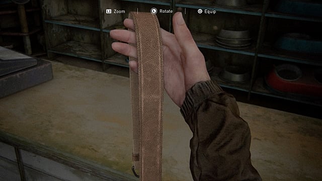 The long gun holster in Barko's Pet Store TLoU2.