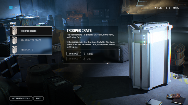 Loot crates in Star Wars Battlefront 2