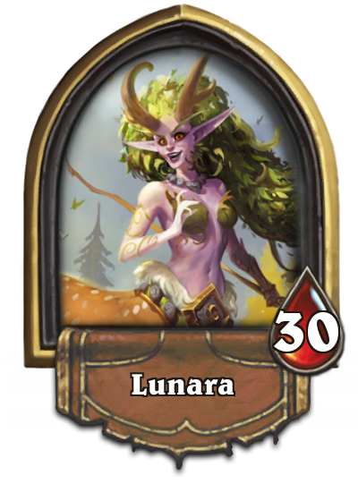Lunara, a new card in Hearthstone The Witchwood