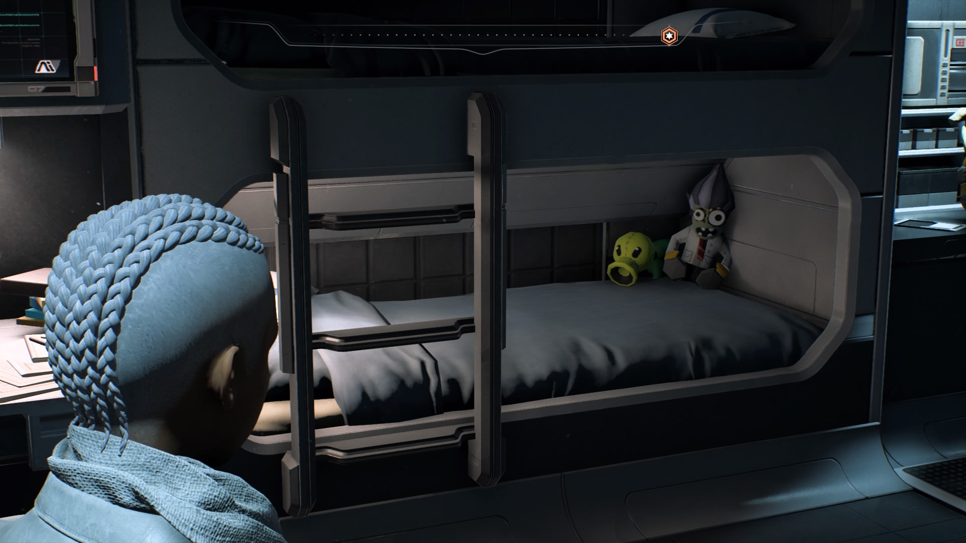 Mass Effect Andromeda, bed, teddy bear