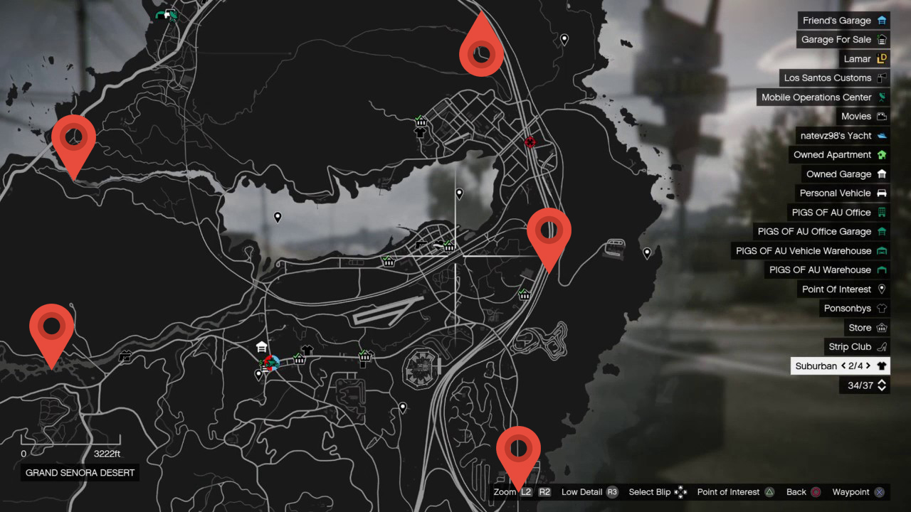 GTA Online Los Santos Slasher Clue 5 locations
