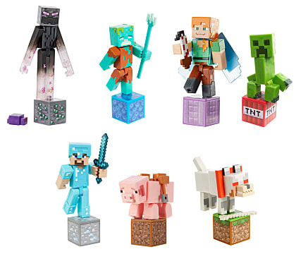Minecraft Comic Action Figures from Mattel.