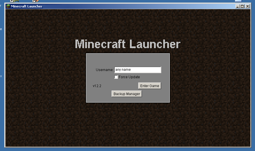 Entering a username to download Minecraft unblocked