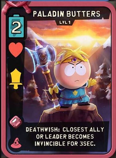 Paladin Butters Best Cards Fantasy South Park Phone Destroyer Guide