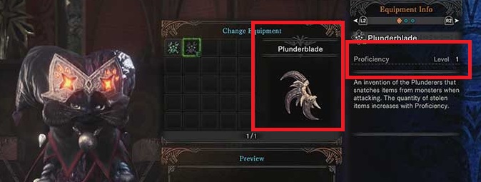 Of all the MHW palico gadgets, the plunder blade looks to be this one's favorite
