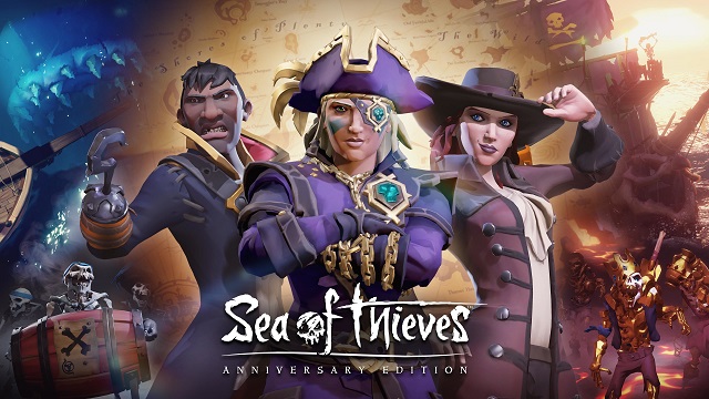 Sea of Thieves anniversary update cover art teasing the arena and more. 