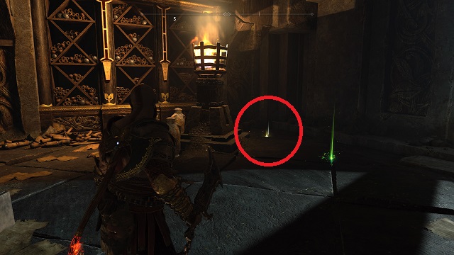 Family heirloom in the hidden chamber of odin behind a brazier