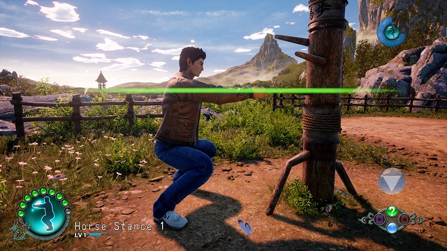 Shenmue 3 training endurance with horse stance.