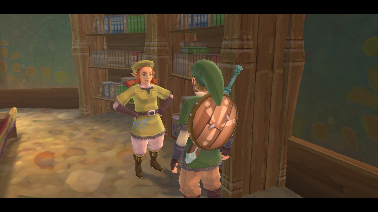 Completing the paper quest in Skyward Sword HD.