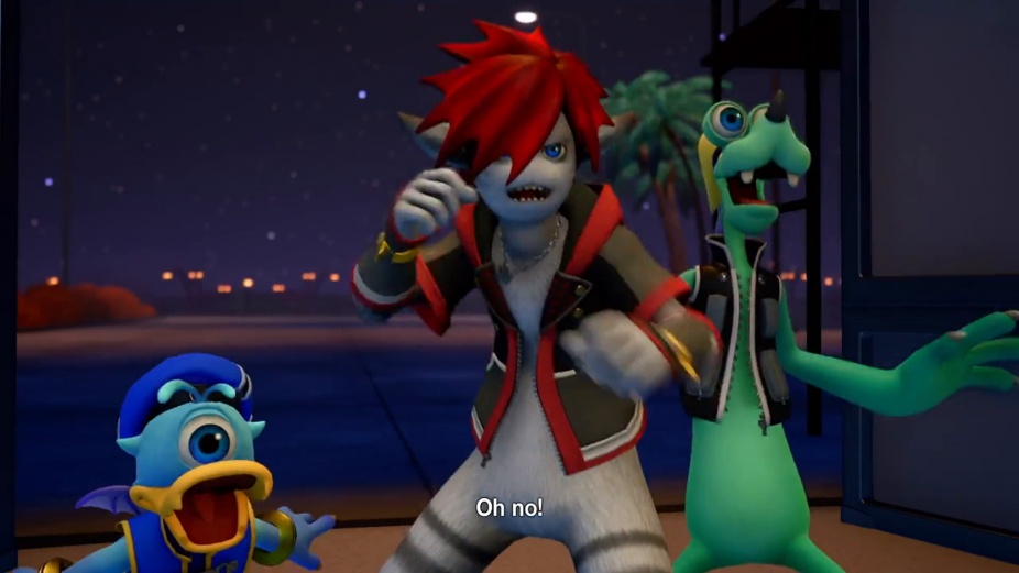 screenshot from new Kingdom Hearts game