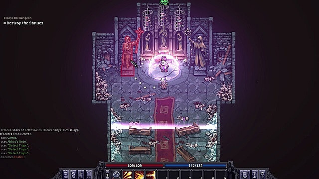 Fight the difficult prologue boss in Stoneshard.