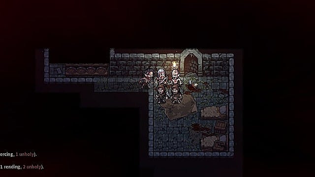 Enemies, like the zombies in this dungeon, will quickly surround you in Stoneshard