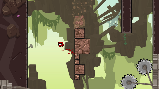 Super Meat Boy Forever wall jump