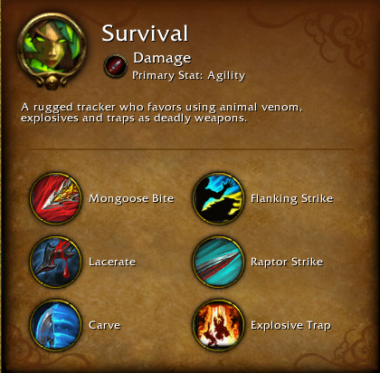 World of Warcraft Legion Survival spec