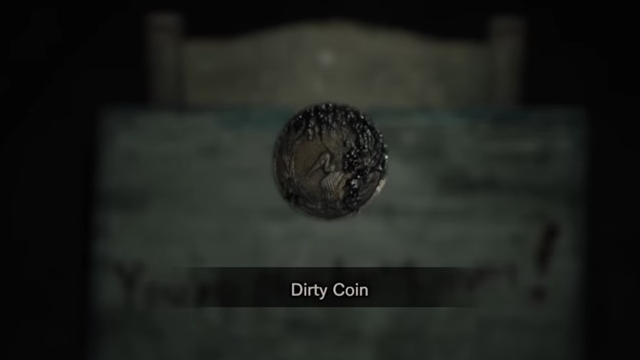 Resident Evil 7 dirty coin