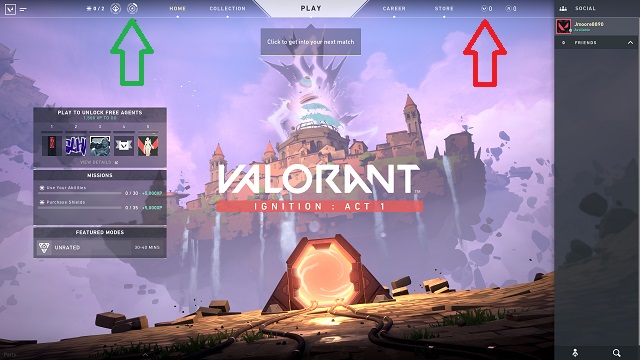 Buy the Valorant Battle Pass by purchasing Valorant Points.