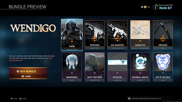 You have to buy the Wendigo pack in Warzone to get Cryo Dismemberment.