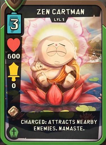 Zen Cartman Best Cards Mythical South Park Phone Destroyer Guide